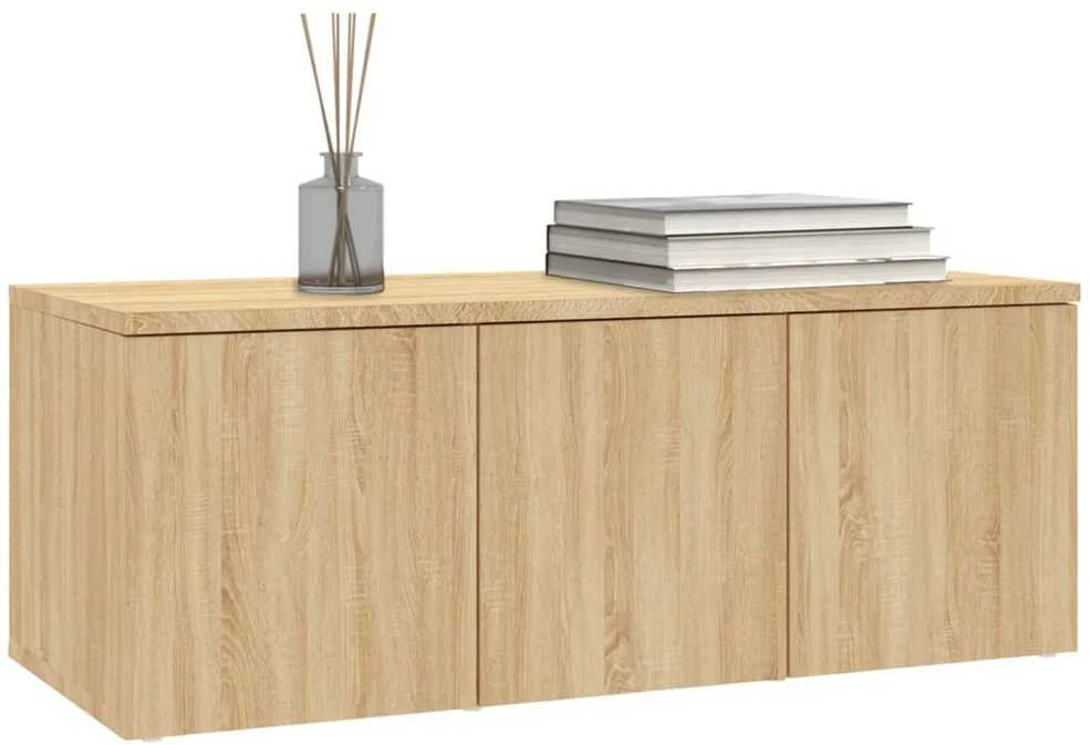 TV staliukas Televizoriaus spintelė, ąžuolo, 80x34x30cm, apdirbta mediena