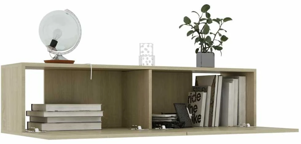 TV staliukas Televizoriaus spintelė, ąžuolo, 120x30x30cm, apdirbta mediena