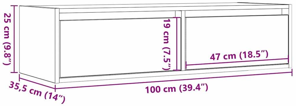 TV staliukas Televizoriaus spintelė su LED apšvietimu, juoda, 100X35,5x25 cm