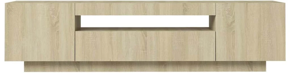 TV staliukas Televizoriaus spintelė su LED apšvietimu, ąžuolo, 160x35x40cm