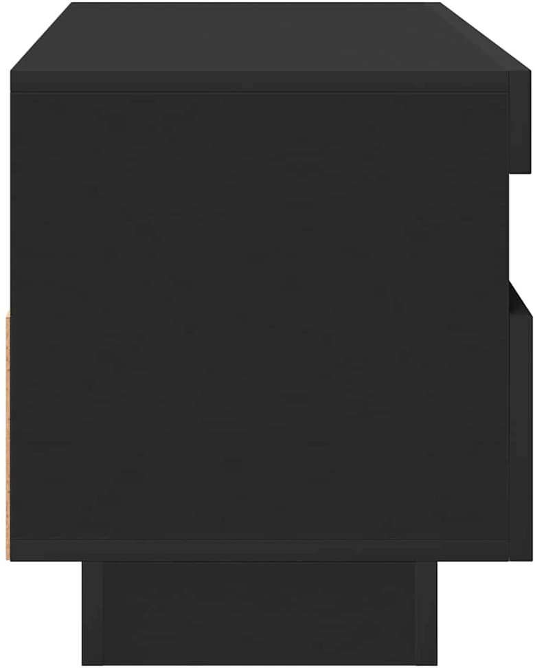 TV staliukas Televizoriaus spintelė su LED apšvietimu, juoda, 100x35x40cm