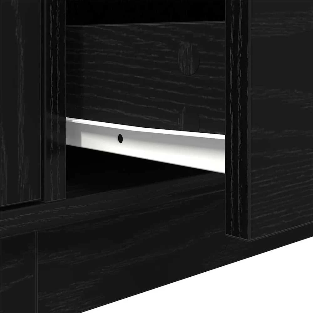 TV staliukas Televizoriaus spintelė su LED apšvietimu, 193,5x41x50 cm