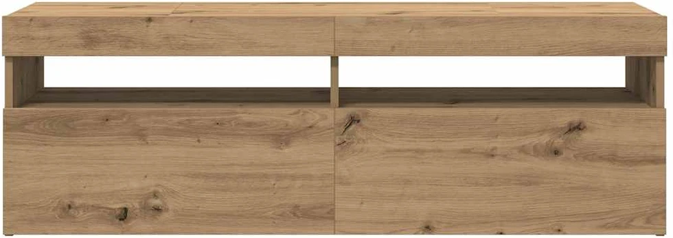 TV staliukas Televizoriaus spintelė su LED, artisano, 120x35x40cm, mediena