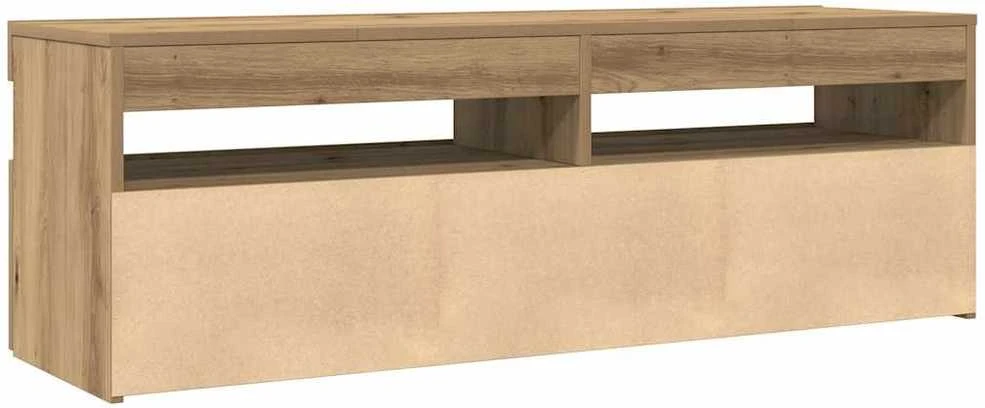 TV staliukas Televizoriaus spintelė su LED, artisano, 120x35x40cm, mediena