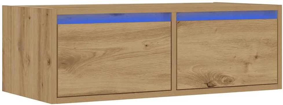 TV staliukas Televizoriaus spintelė su LED, artisano, 75x35,5x25 cm