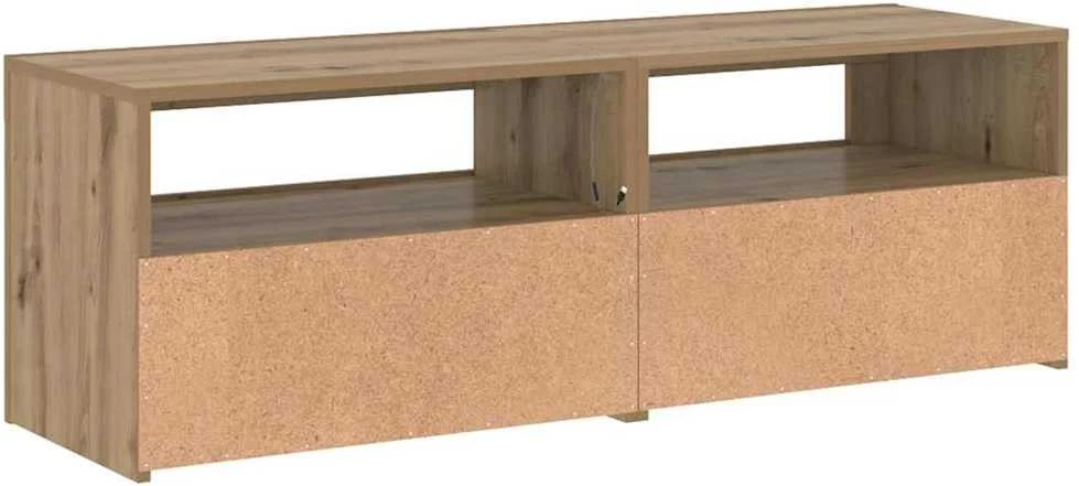 TV staliukas Televizoriaus spintelė su LED, artisano, 120x35x40cm, mediena