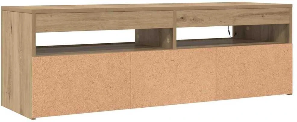 TV staliukas Televizoriaus spintelė su LED, artisano, 120x35x40cm, mediena