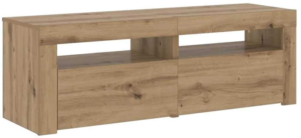 TV staliukas Televizoriaus spintelė su LED, artisano, 120x35x40cm, mediena