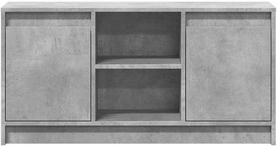 TV staliukas Televizoriaus spintelė su LED, betono, 100x34x50cm, mediena