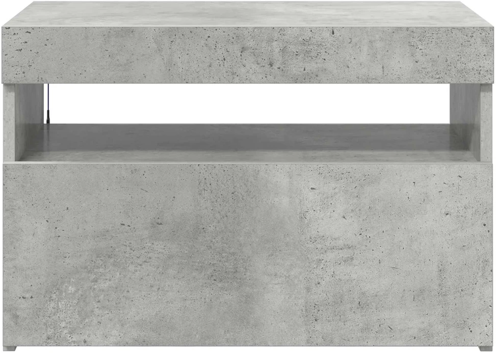 Televizoriaus spintelė su LED, betono pilka, 60x35x40cm
