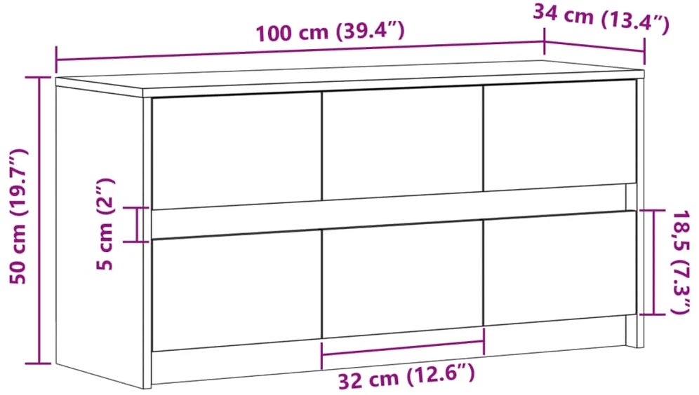 TV staliukas Televizoriaus spintelė su LED, dūminė, 100x34x50cm, mediena
