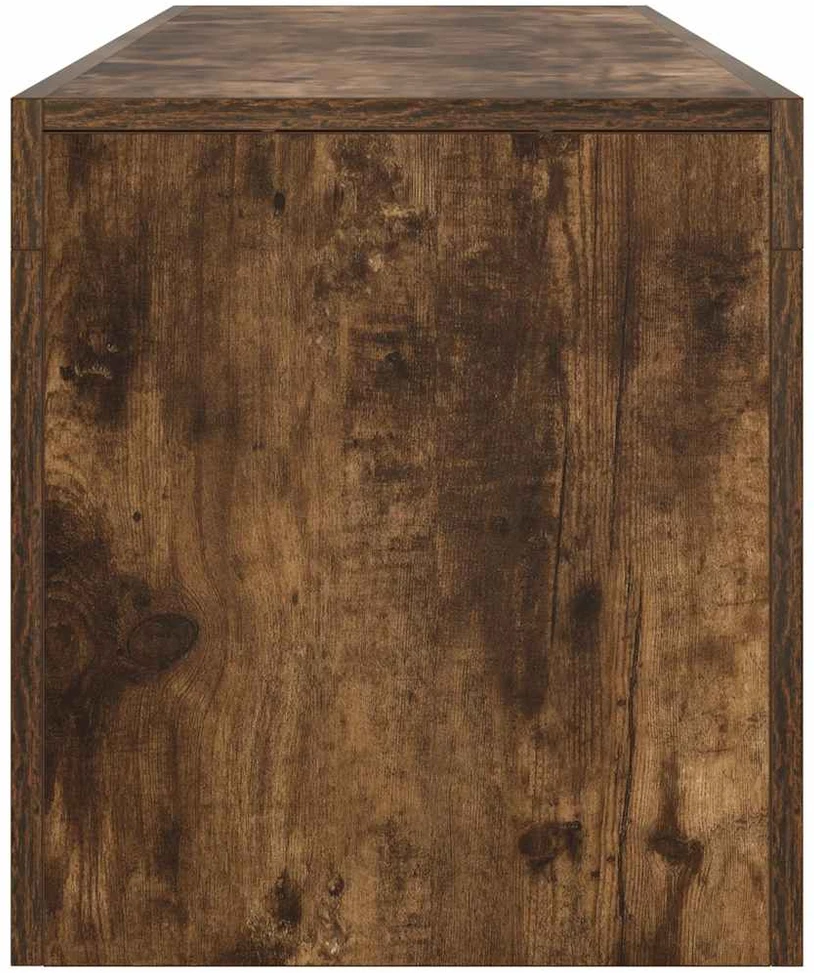TV staliukas Televizoriaus spintelė su LED, dūminio ąžuolo, 140x36,5x40cm