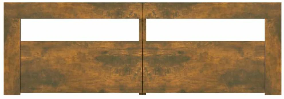 TV staliukas Televizoriaus spintelė su LED, dūminio ąžuolo, 120x35x40cm