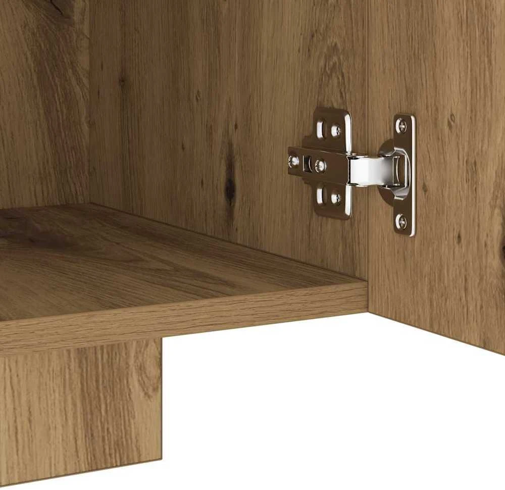 TV staliukas televizoriaus spintelė su LED lemputėmis Artisian ąžuolas