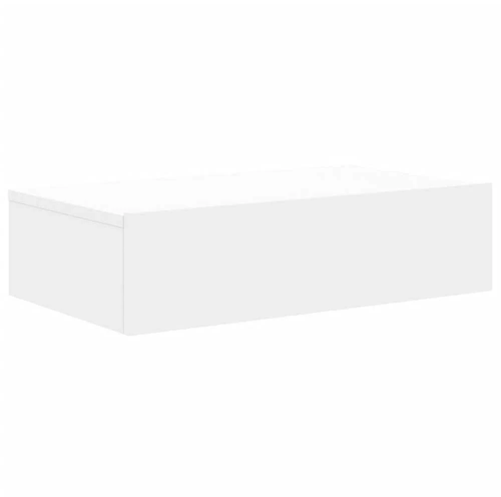 TV staliukas Televizoriaus spintelė su LED lemputėmis, balta, 60x35x15,5cm