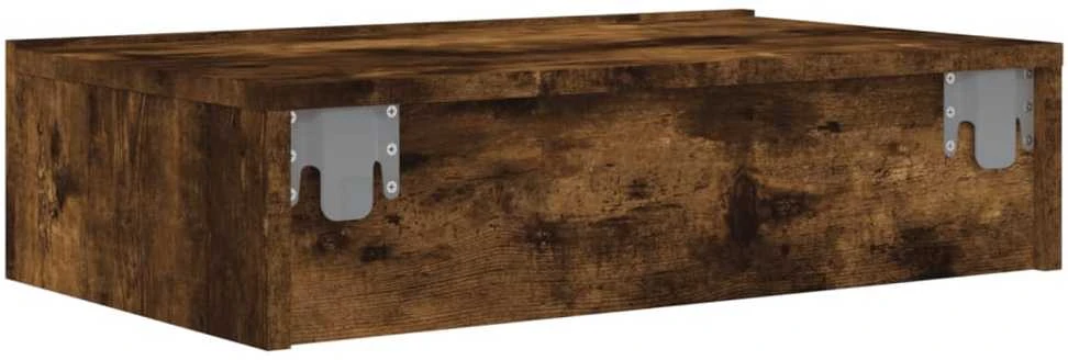 TV staliukas Televizoriaus spintelė su LED lemputėmis, dūminė, 60x35x15,5cm