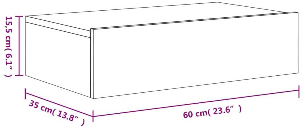 TV staliukas Televizoriaus spintelė su LED lemputėmis, juoda, 60x35x15,5cm