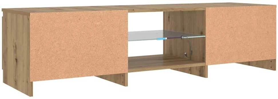 TV staliukas televizoriaus spintelė su LED lemputėmis Artisan ąžuolas