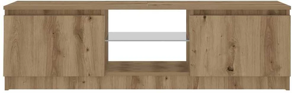TV staliukas televizoriaus spintelė su LED lemputėmis Artisan ąžuolas