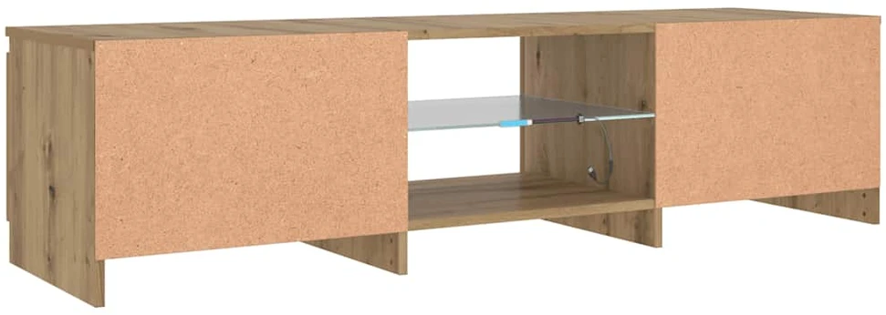 TV staliukas televizoriaus spintelė su LED lemputėmis Artisan ąžuolas