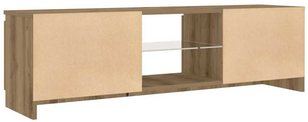 TV staliukas televizoriaus spintelė su LED lemputėmis Artisan ąžuolas