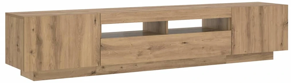 TV staliukas televizoriaus spintelė su LED lemputėmis Artisan ąžuolas