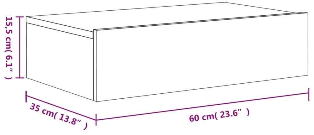 TV staliukas Televizoriaus spintelė su LED lemputėmis, juoda, 60x35x15,5cm