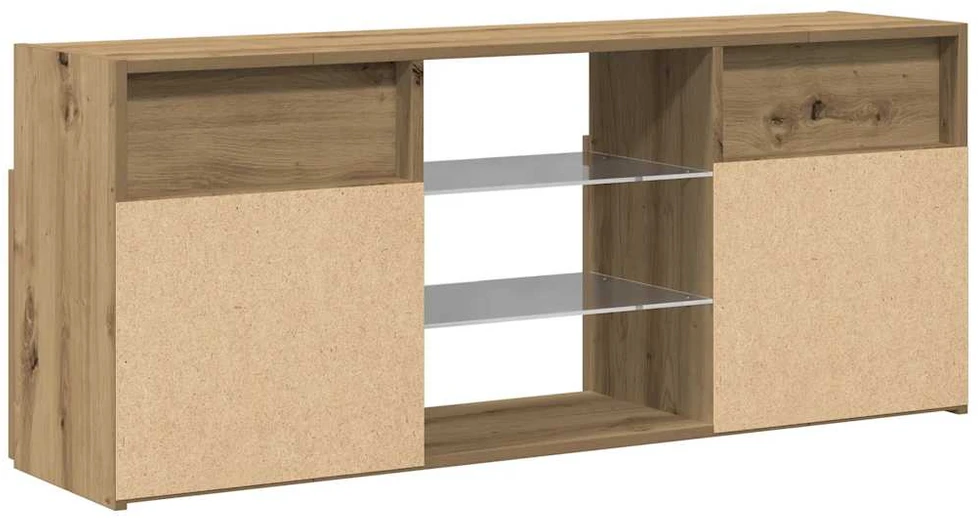 TV staliukas televizoriaus spintelė su LED lemputėmis Artisan ąžuolas