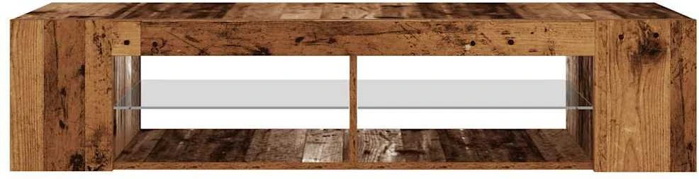 TV staliukas Televizoriaus spintelė su LED, medienos, 135x39x30cm, mediena
