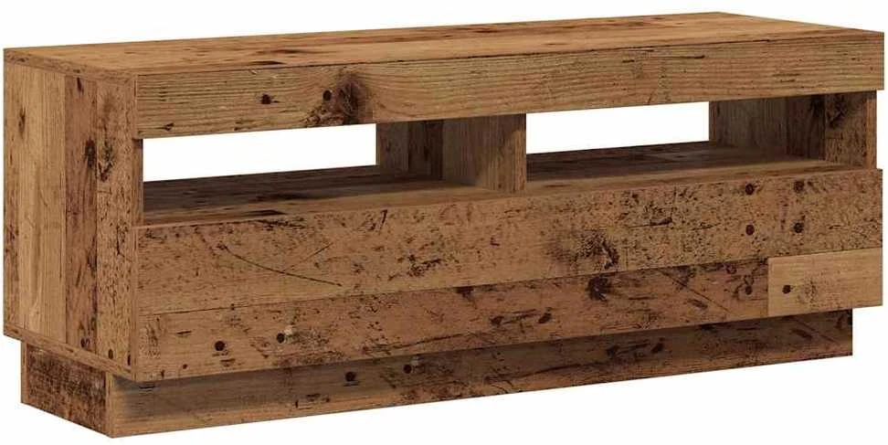 TV staliukas Televizoriaus spintelė su LED, medienos, 100x35x40cm, mediena