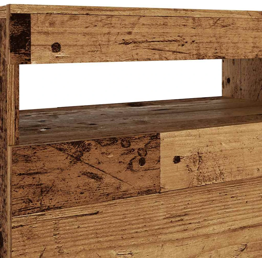 TV staliukas Televizoriaus spintelė su LED, medienos, 120x35x40cm, mediena