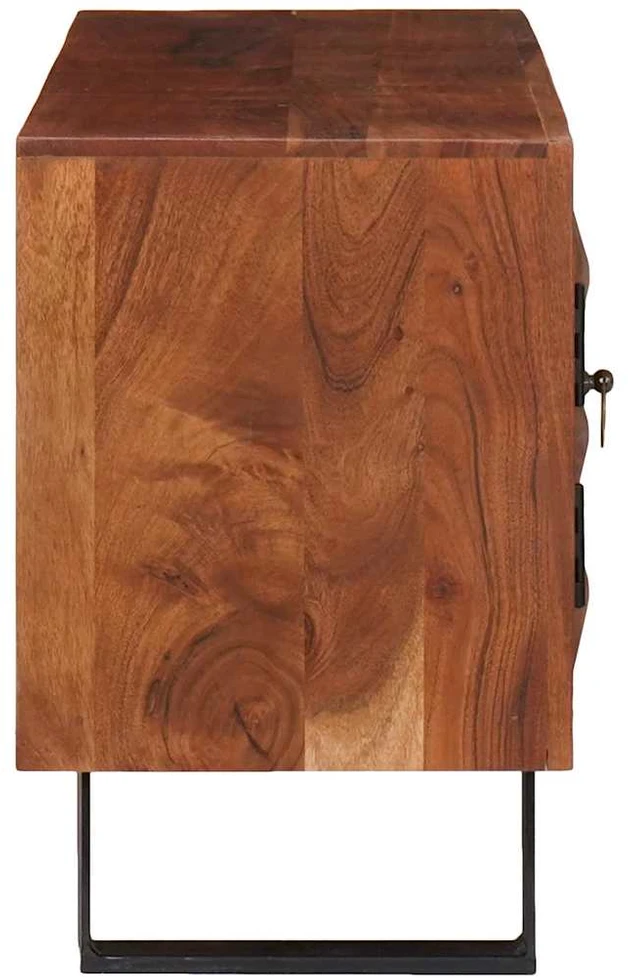 Televizoriaus spintelė su lentyna honey ruda 112 x 30 x 48 cm