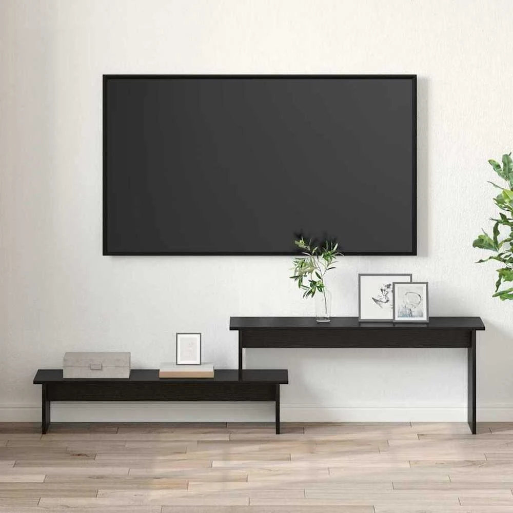 TV staliukas TV spintelių komplektas 180,5 x 30 x 43 cm Juodas ąžuolas
