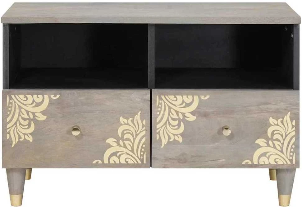 Televizoriaus spintelė Pilka 70 x 33 x 46 cm Kietas mango medis