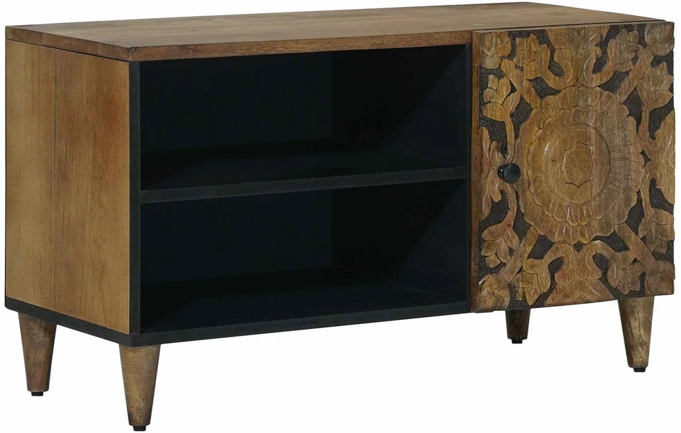 Televizoriaus spintelė Ruda 80 x 33 x 46 cm Kietas mango medis