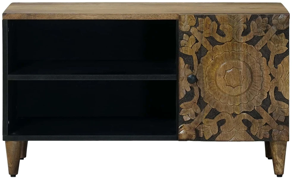 Televizoriaus spintelė Ruda 80 x 33 x 46 cm Kietas mango medis