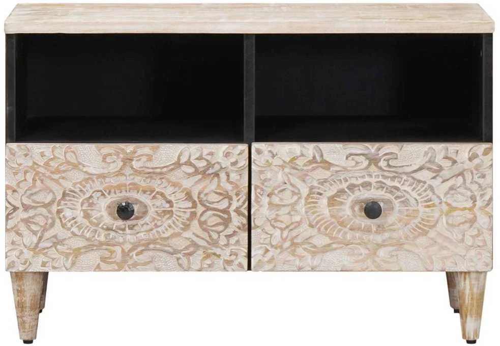 Televizoriaus spintelė Balta 70 x 33,5 x 46 cm