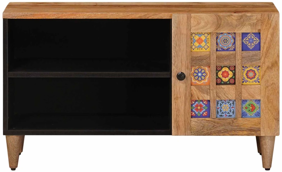 Televizoriaus spintelė su saugykla Natūrali 80 x 33 x 46 cm