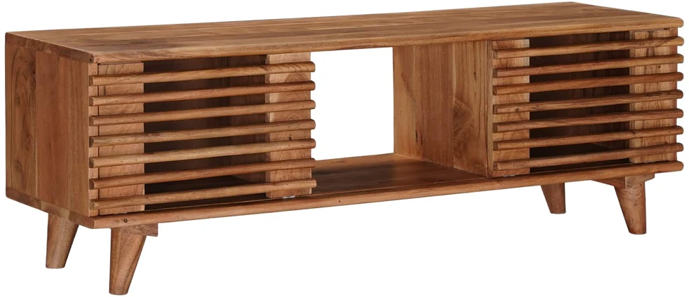 Televizoriaus spintelė su saugykla Natūrali 105 x 30 x 35 cm