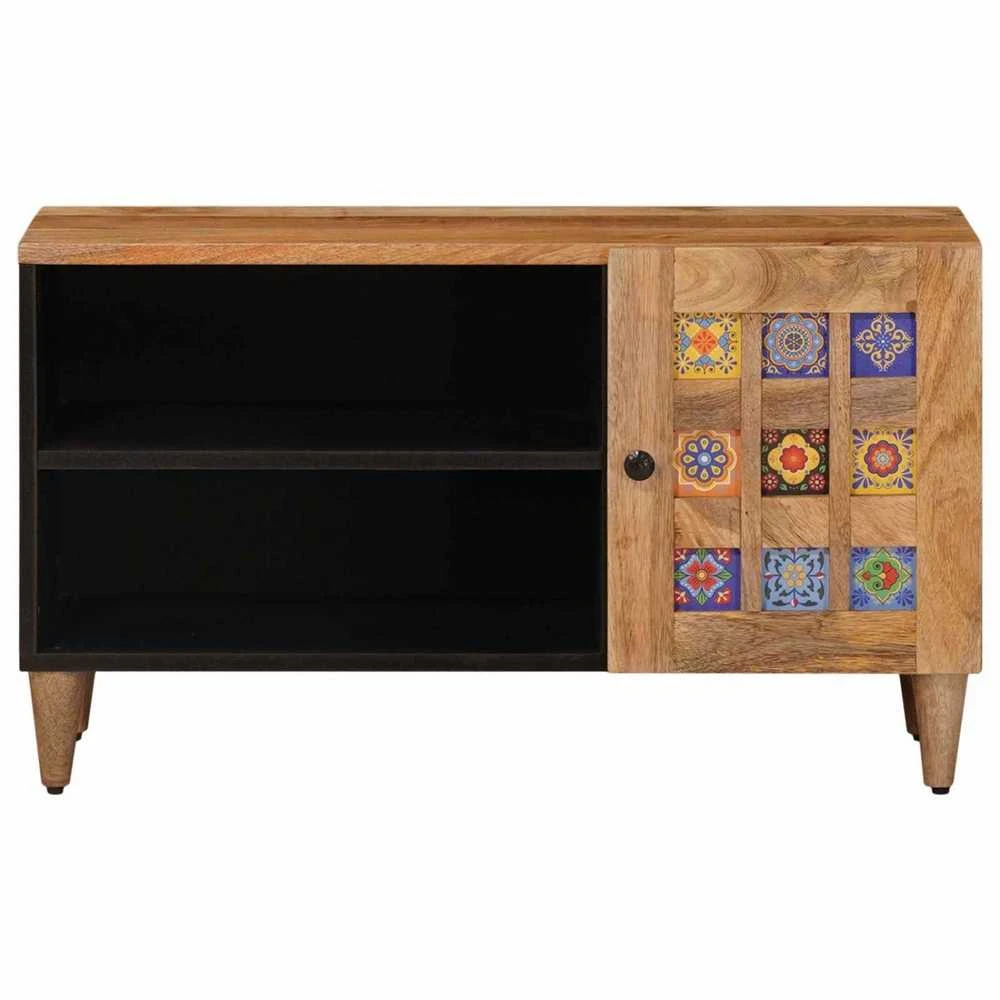 Televizoriaus spintelė su saugykla Natūrali 80 x 33 x 46 cm