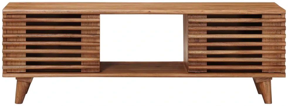 Televizoriaus spintelė su saugykla Natūrali 105 x 30 x 35 cm
