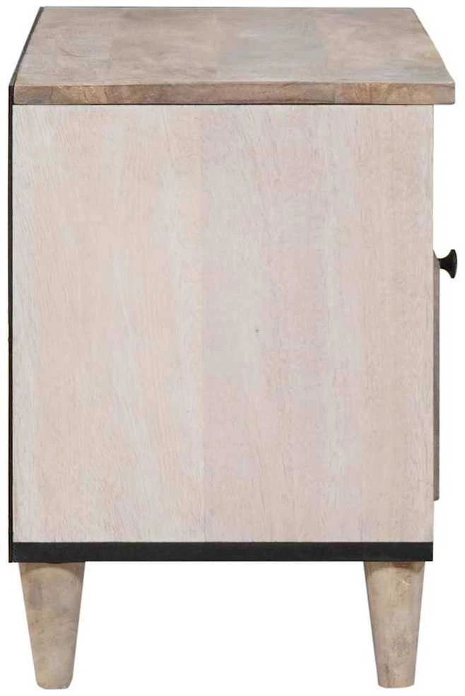 Televizoriaus spintelė Balta išblukinta 80 x 33 x 46 cm