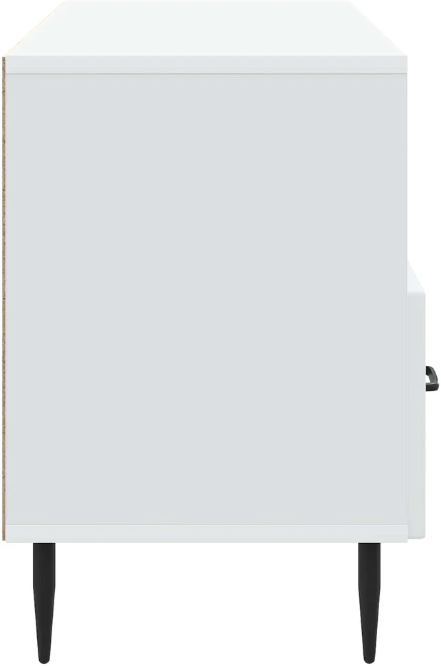 TV staliukas Televizoriaus spintelė su stalčių Balta 102 x 34,5 x 50 cm