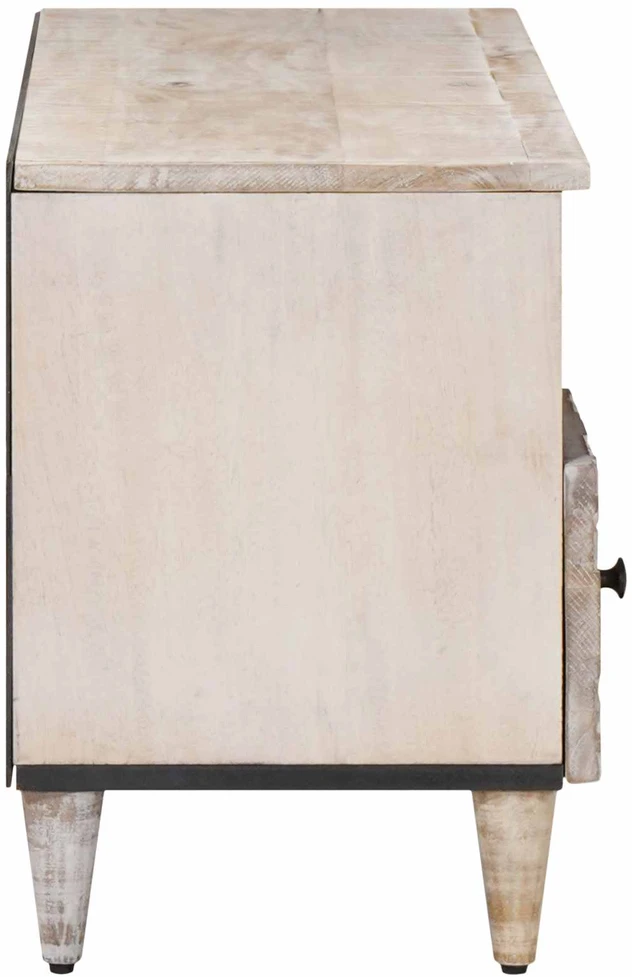 Televizoriaus spintelė su stalčių Balta 100 x 33,5 x 46 cm