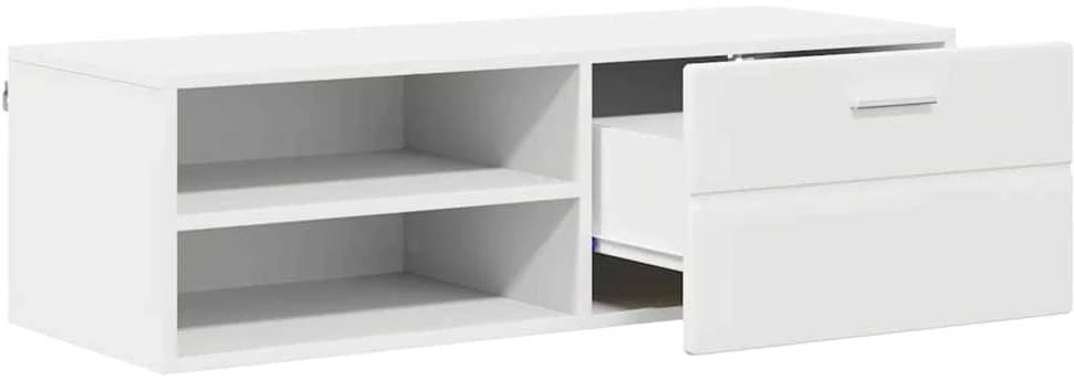 Medinė spinta 100,5 x 39 x 30 cm Balta Apdirbta mediena