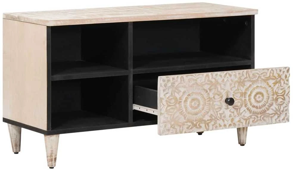 Televizoriaus spintelė Balta 80 x 33,5 x 46 cm