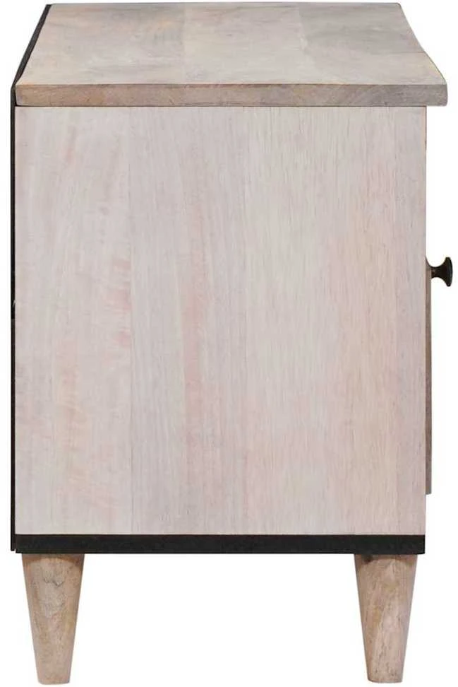 Televizoriaus spintelė Balta išblukinta 100 x 33 x 46 cm