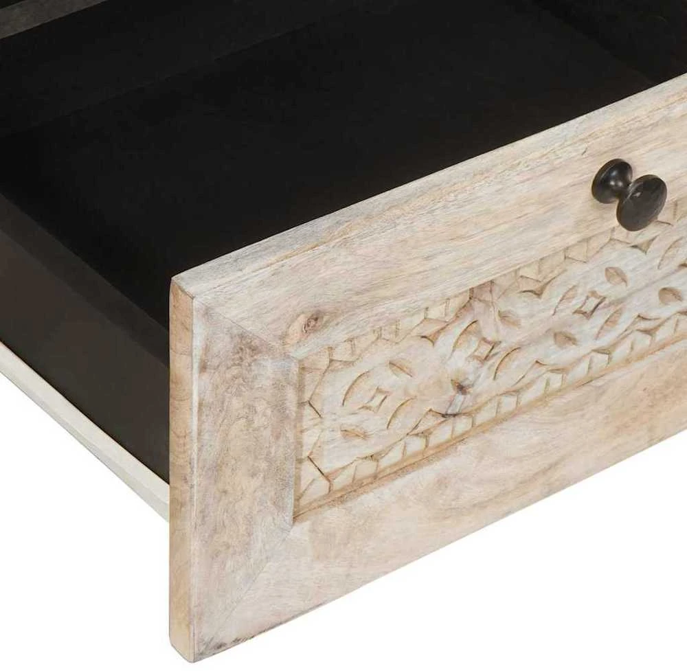 TV vienetai su stalčių Balta 105 x 33 x 46 cm Apdirbta mediena