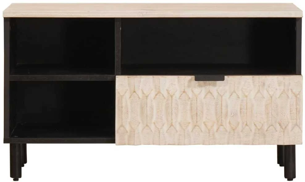 Televizoriaus spintelė Baltos skalbimo apdaila 80 x 33 x 46 cm