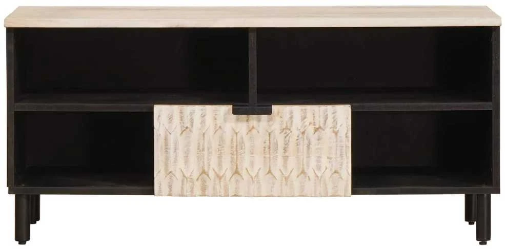 Televizoriaus spintelė Baltos skalbimo apdaila 100 x 33 x 46 cm